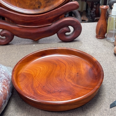 大果紫檀（缅甸花梨）长*木盆