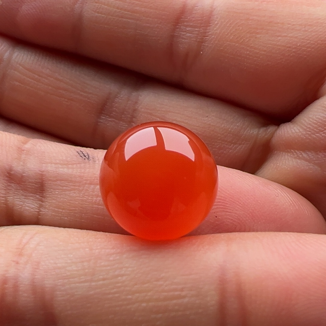 南红玛瑙圆珠14.2未镶嵌强*