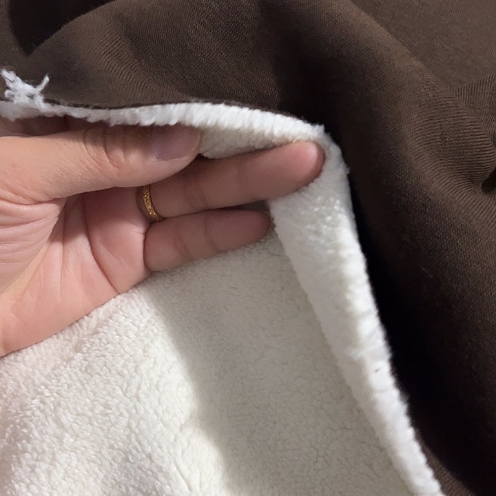 铃***声深咖色羊驼绒1米长带螺纹