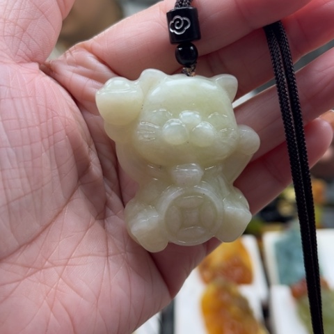 岫玉未镶嵌挂件挂件