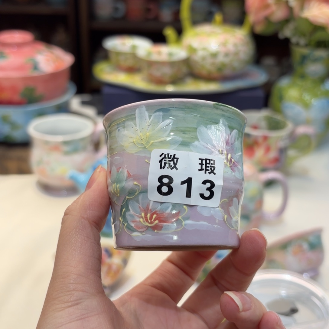 景德镇手绘高温釉下彩陶瓷茶具
