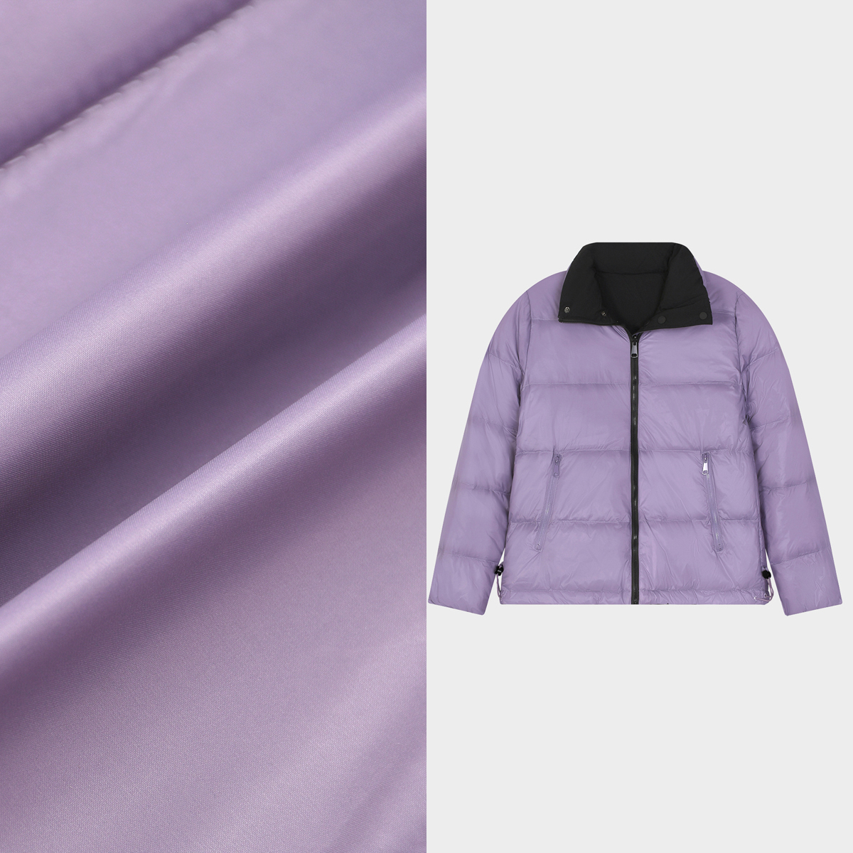 2025年新款加厚短款两面穿羽绒服冬季简约小立领羽绒服ZH7800