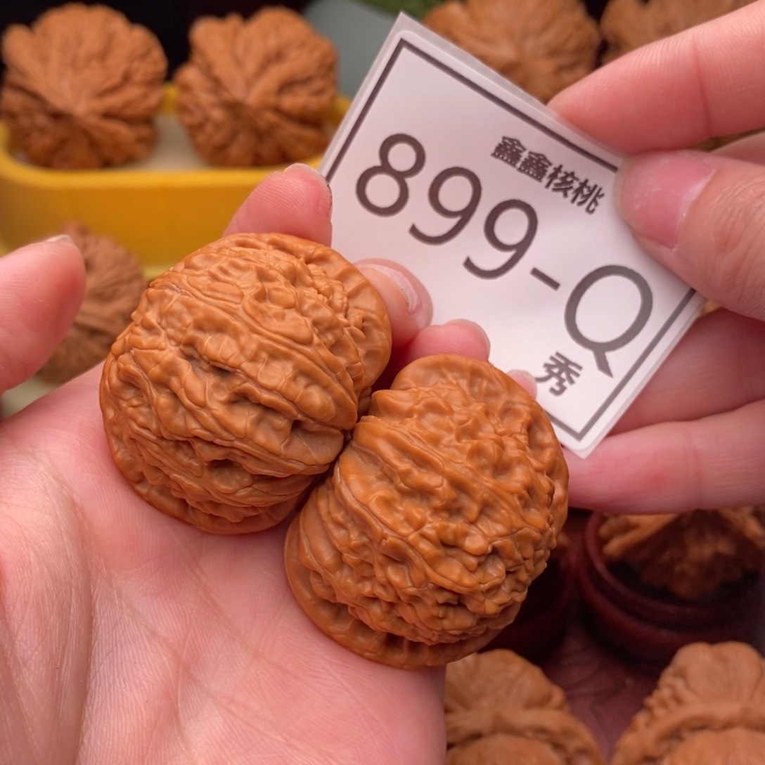 文玩核桃把件白狮41