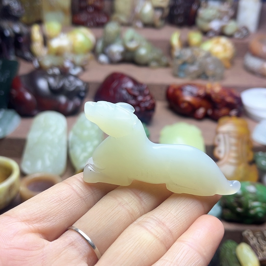 白玉菩提吊坠47。。