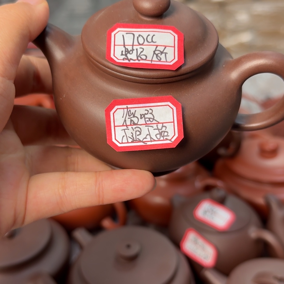 紫砂茶壶黄龙山原矿紫砂