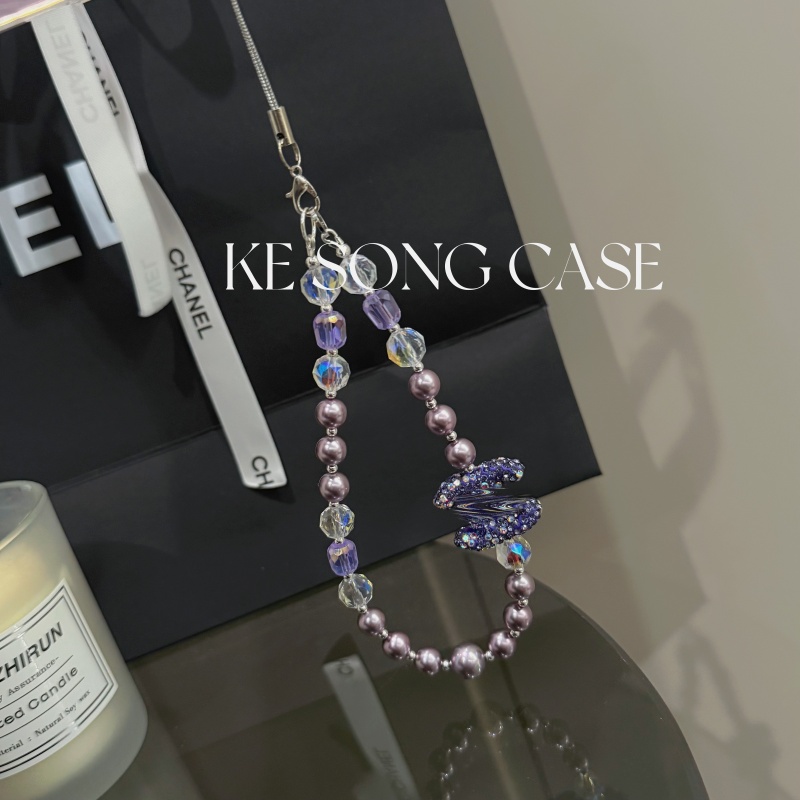 手机壳链条侧挂链条手机壳配饰手提链手工防丢链条创意个性彩色链