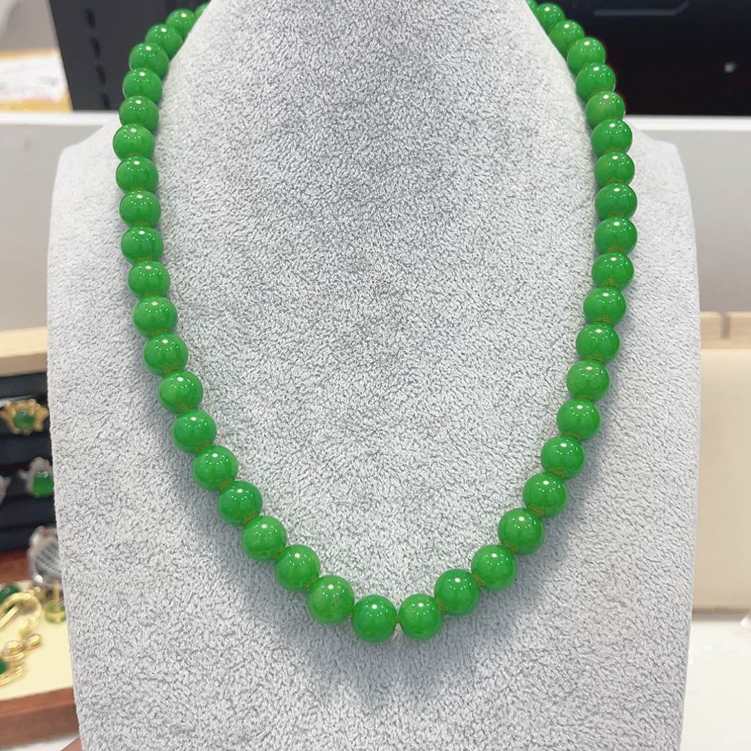 翡翠未镶嵌颈饰项链10