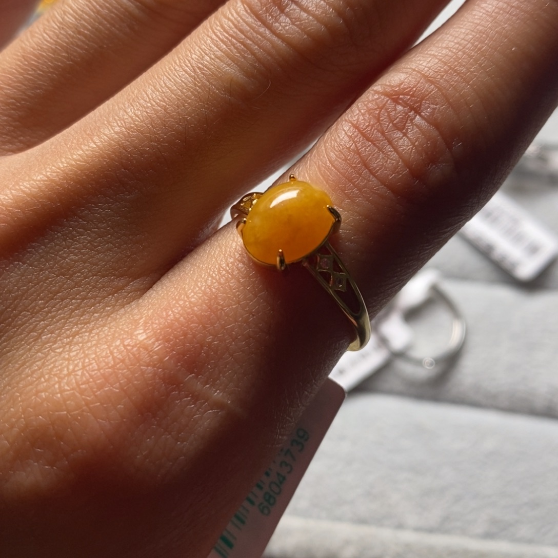 翡翠银S925镶嵌戒指