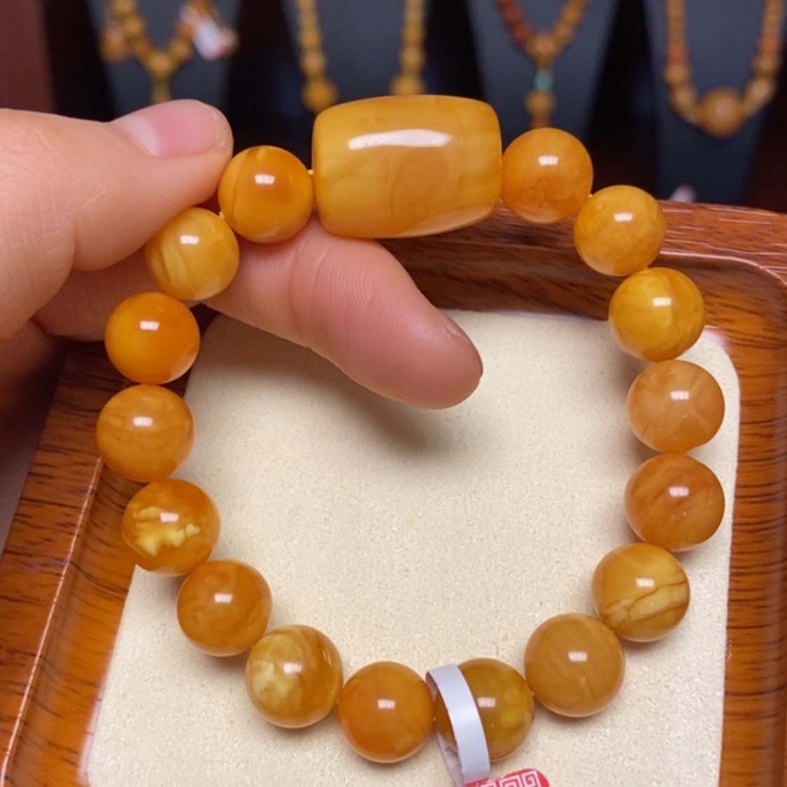 【闪购商品】蜜蜡手链未镶嵌手串