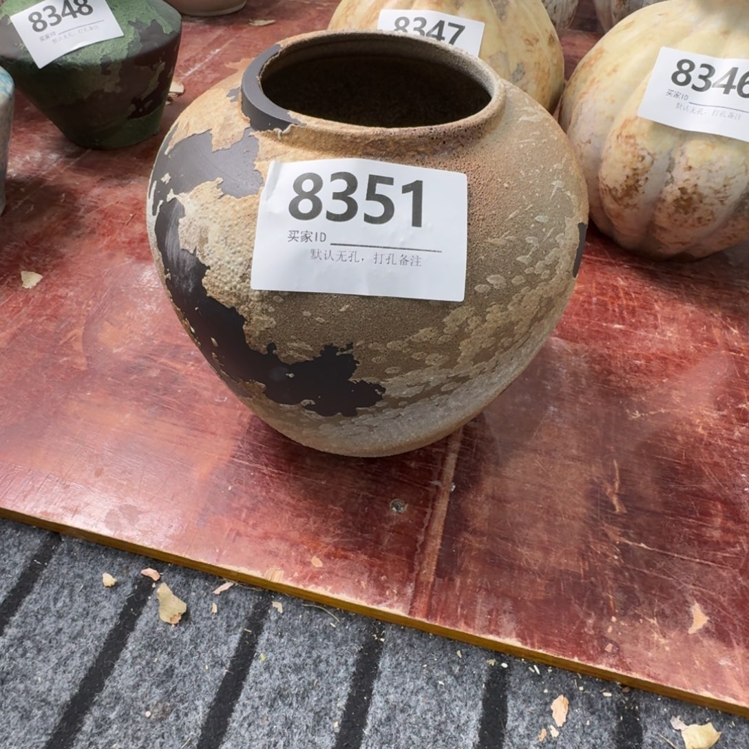 超***a陶摆件花瓶默认无孔口10高21编码8351