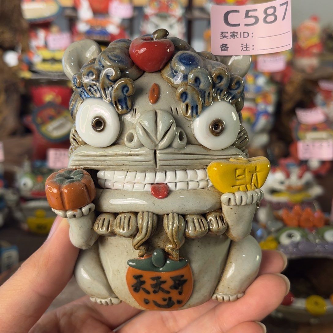 泥塑纯手工茶宠摆件