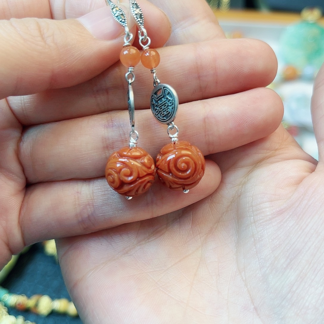 翡翠耳饰未镶嵌耳饰