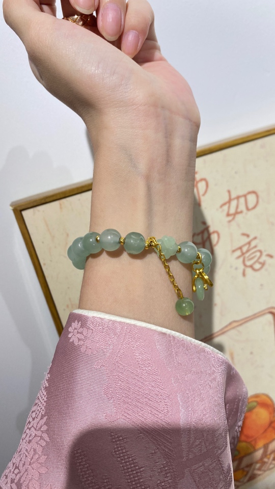 东陵玉手串 冰冰润润