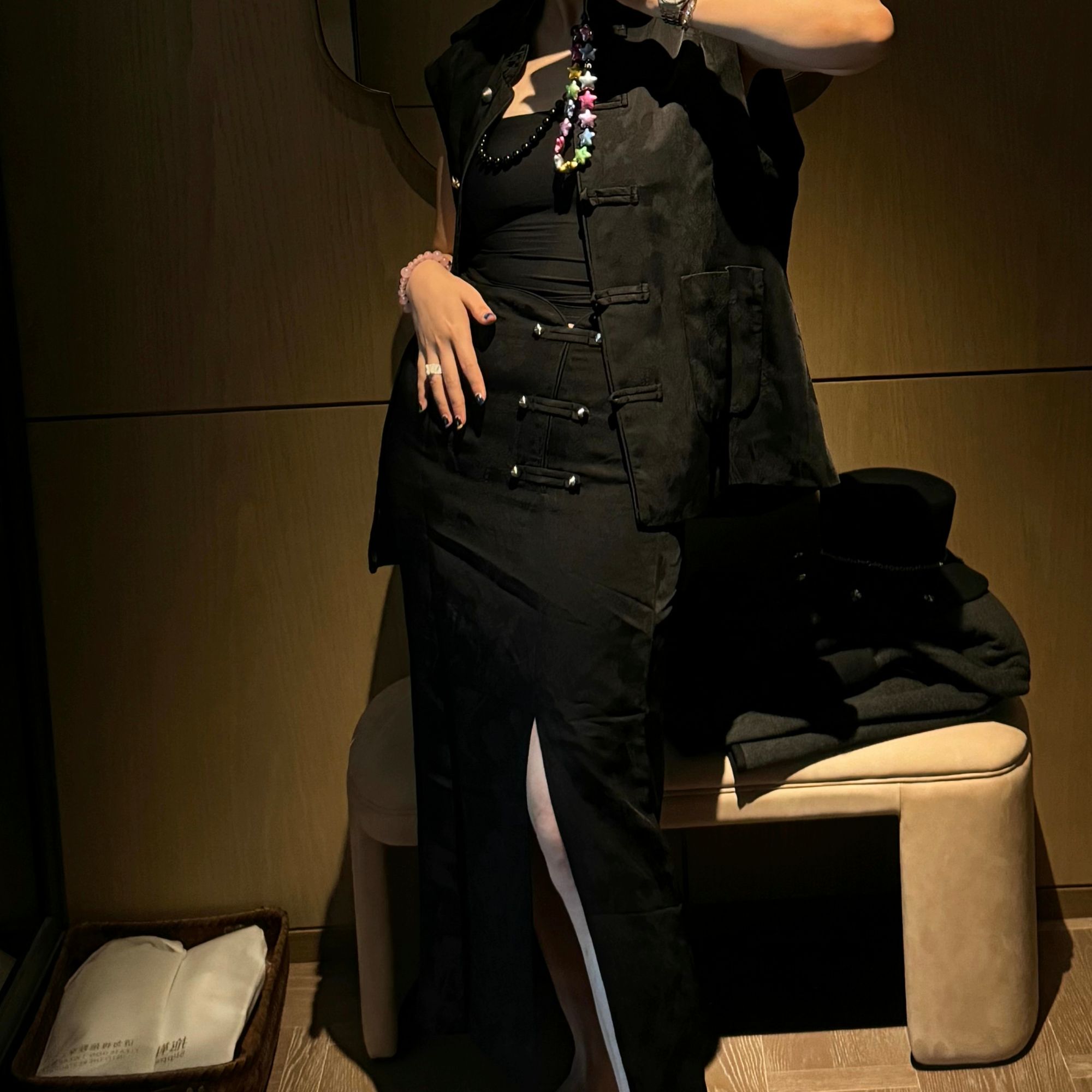 RIRV时髦-"美人归来"国风提花裙