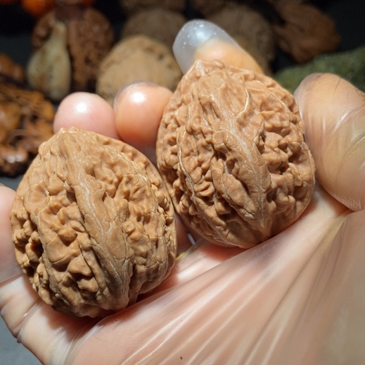 文玩核桃把件东北楸子小雪 95