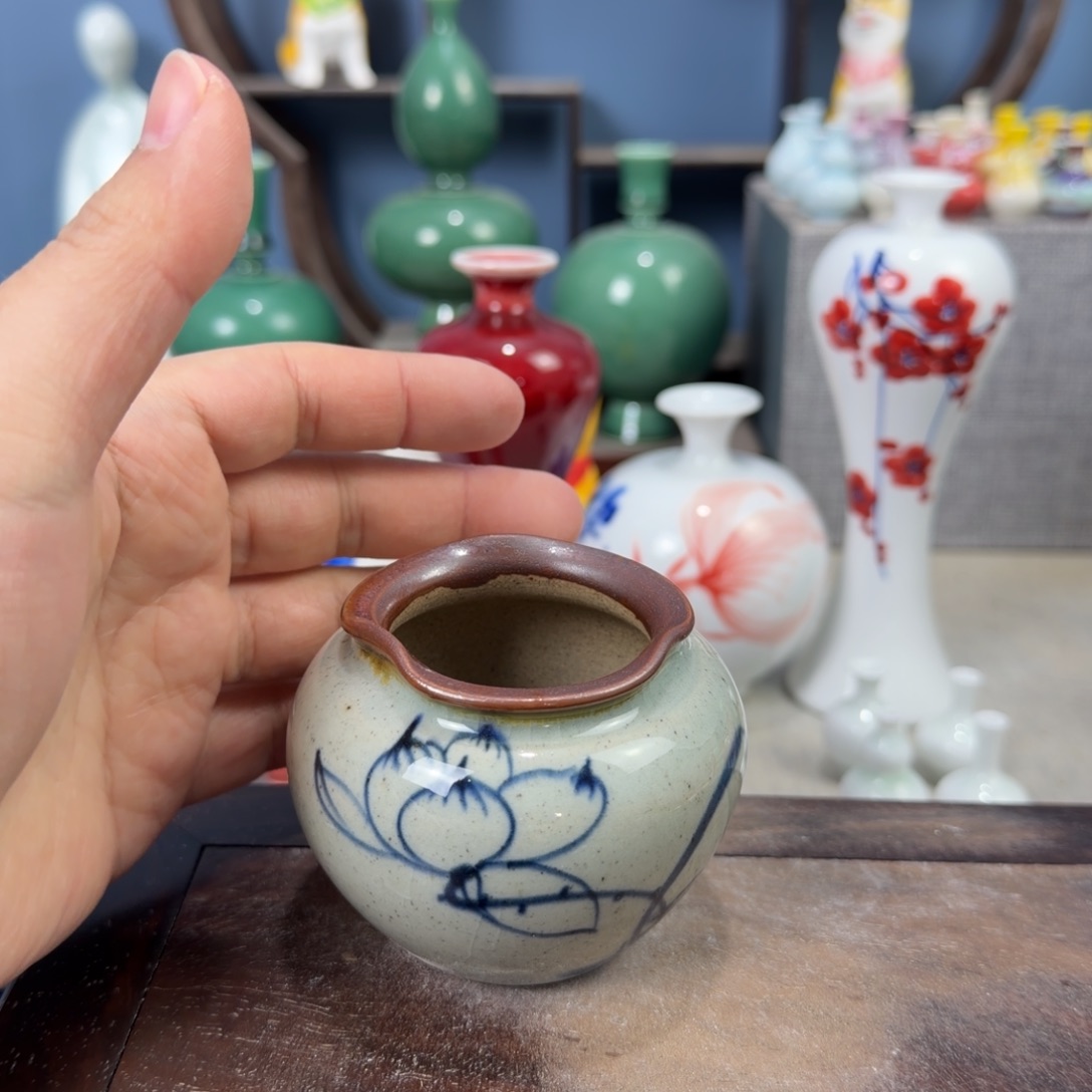 陶瓷手工小花器摆件