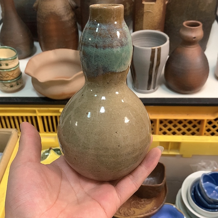 陶瓷材料葫芦花瓶