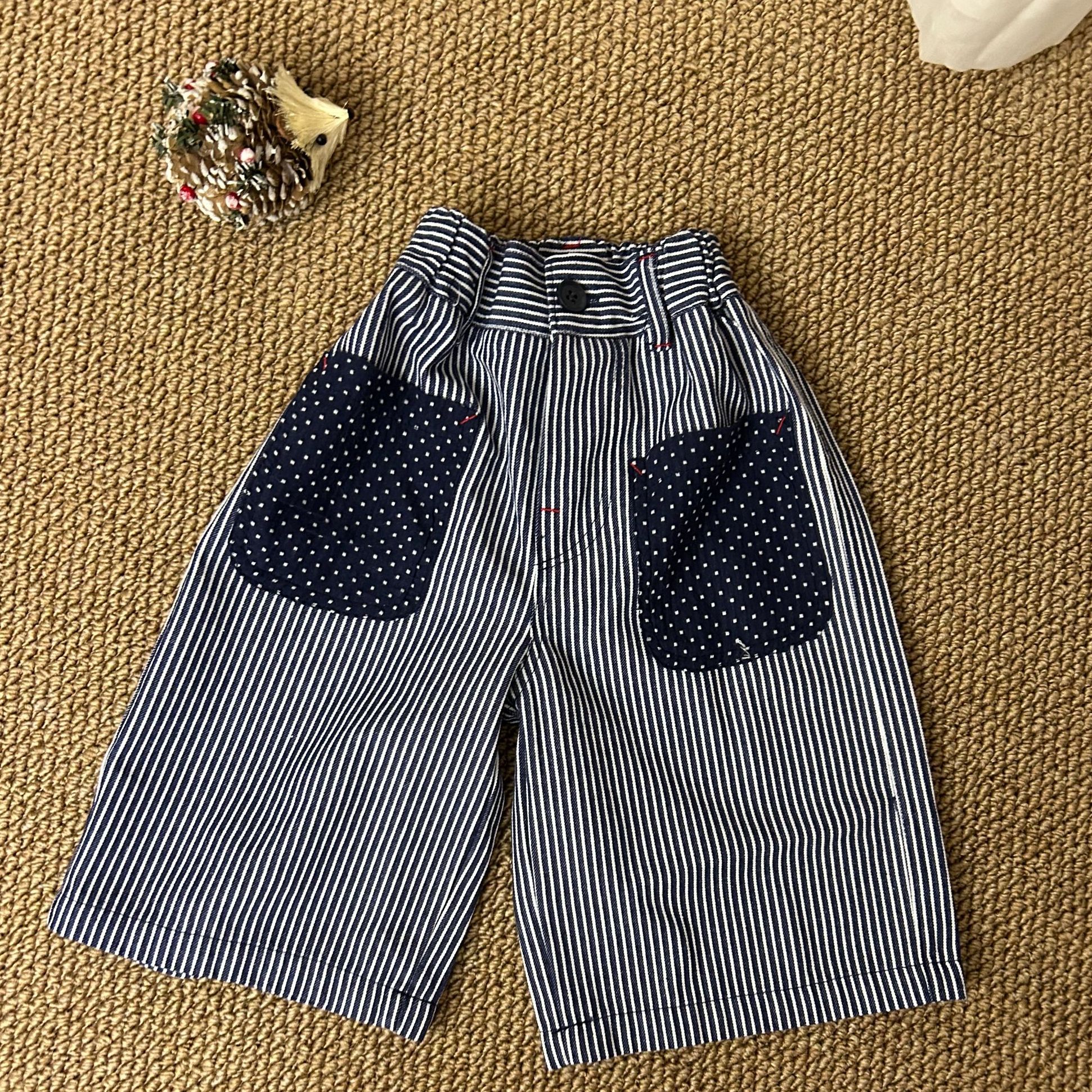 【波点条纹】小童条纹休闲八分裤