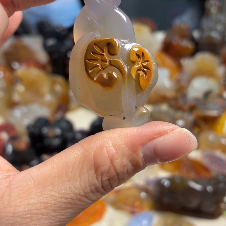 玛瑙/玉髓未镶嵌吊坠(不含链)