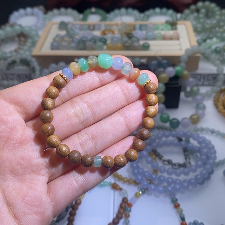 翡翠未镶嵌手链天然翡翠a货