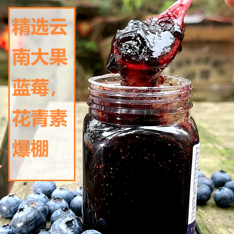 买1送1！蓝莓叶黄素蜜酿 升级版满瓶都是果肉，花青素爆棚