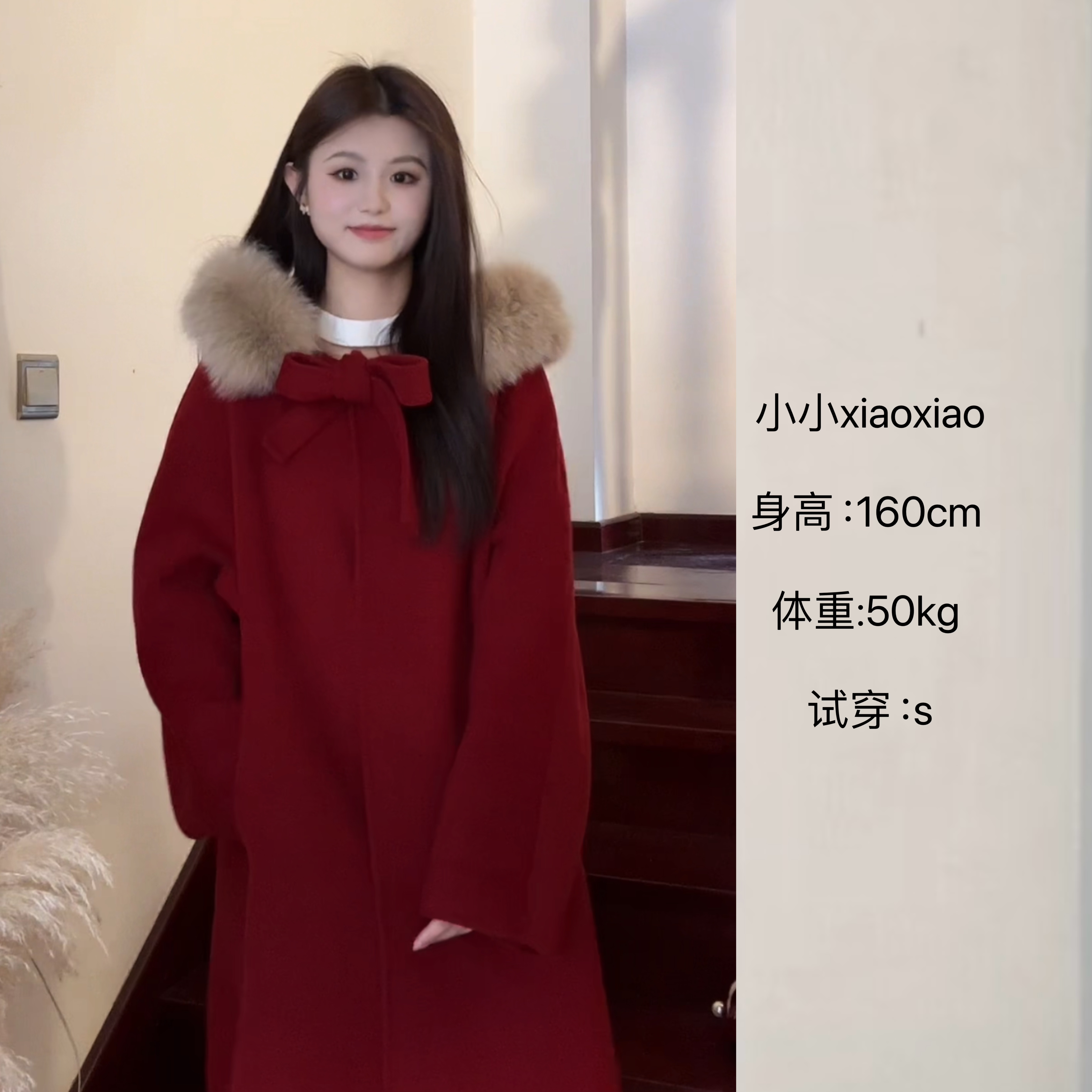 小小-【小魔女升级款】100%羊毛时尚国风斗篷款纯手工双面羊毛大衣