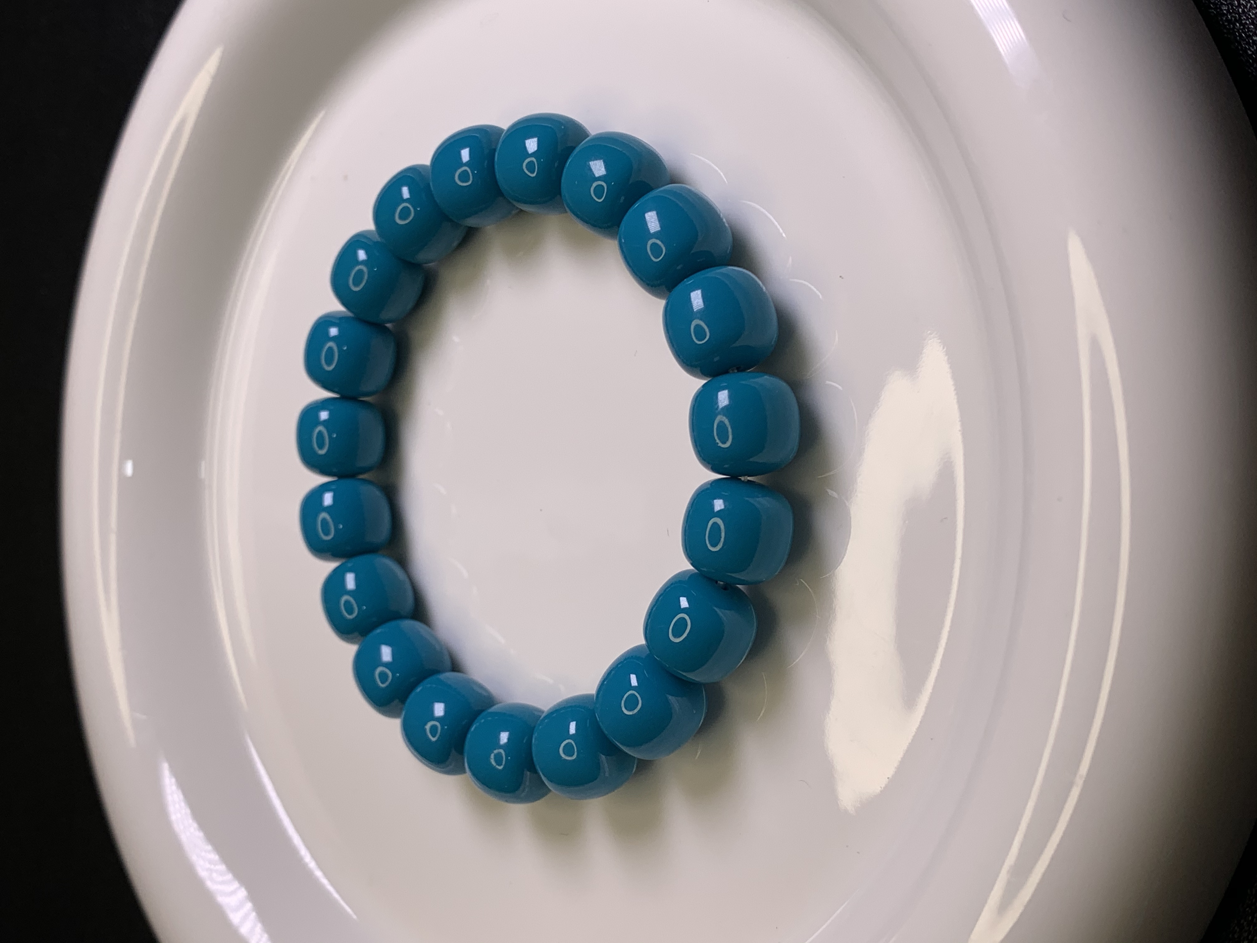 【禧松甄选】精选12mm珍藏级高品质纯手工打磨精工魔鬼蓝老邢手串