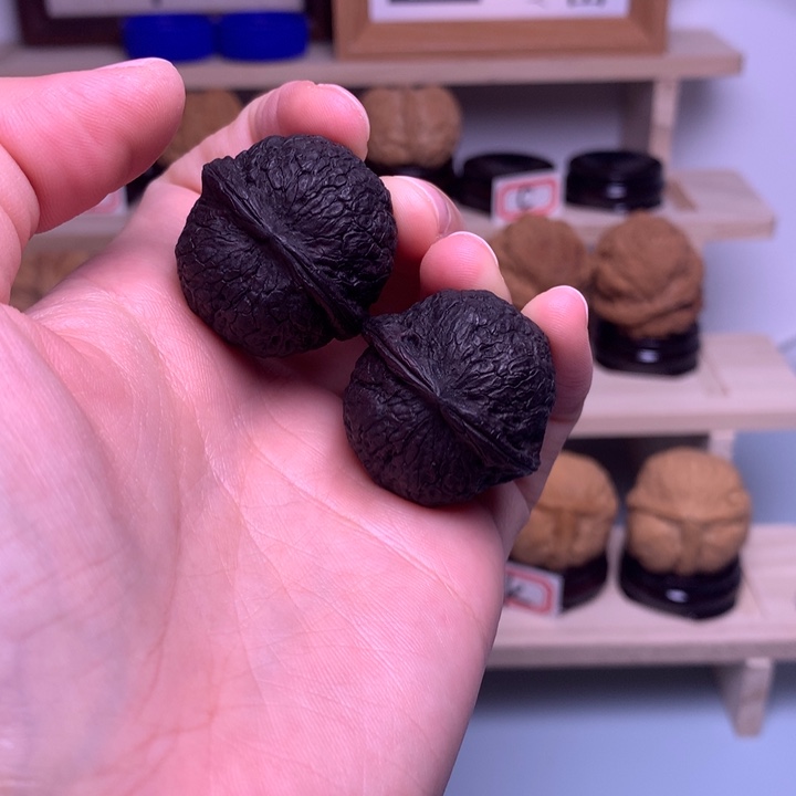 把件文玩核桃42咖啡豆29尺