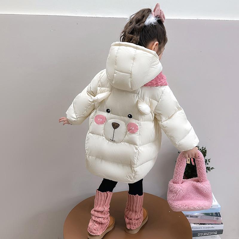 巴拉巴拉云朵女童羽绒服冬季2025新款儿童冬装轻薄中长版韩版女宝
