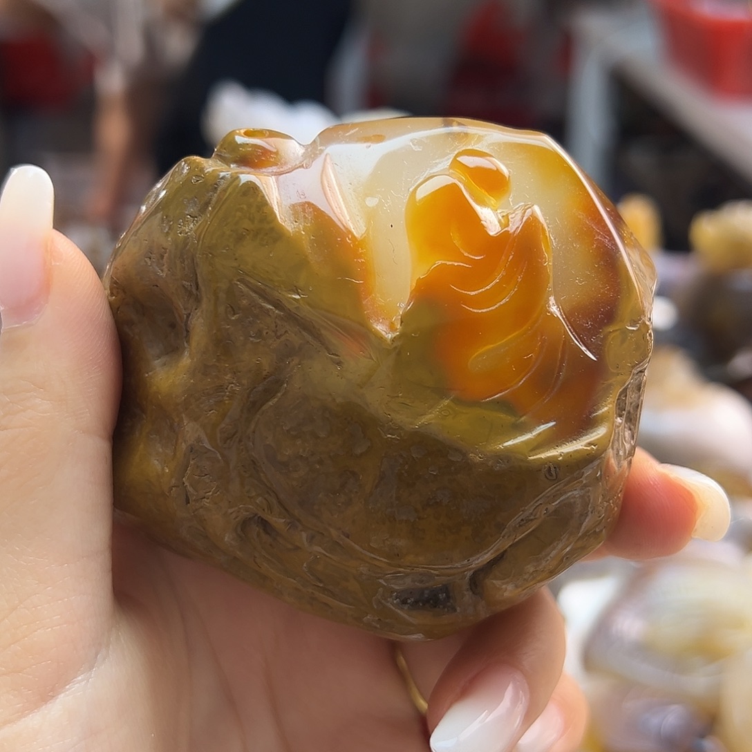 玛瑙/玉髓未镶嵌吊坠(不含链)