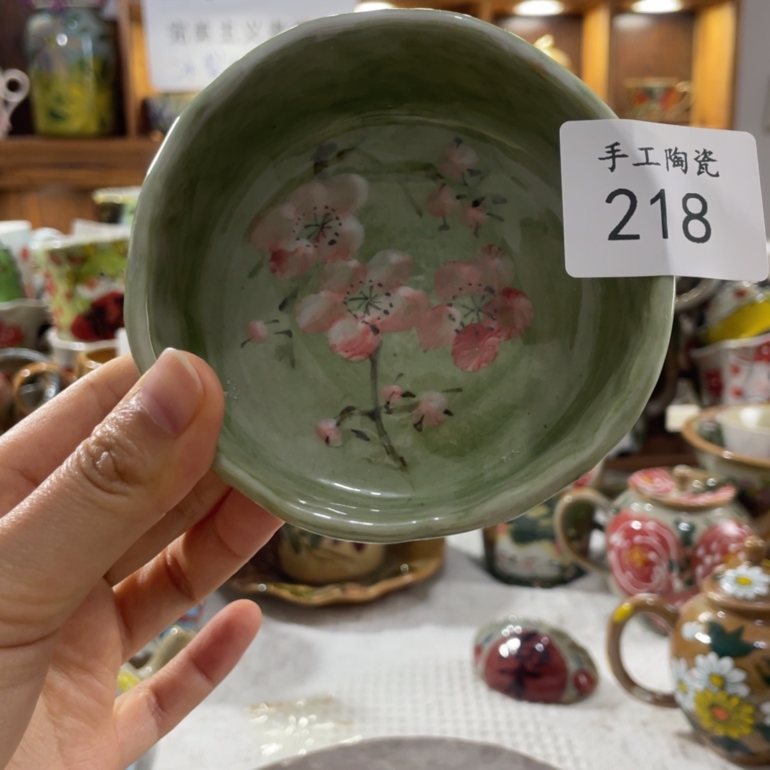 景德镇手工陶瓷碟子218
