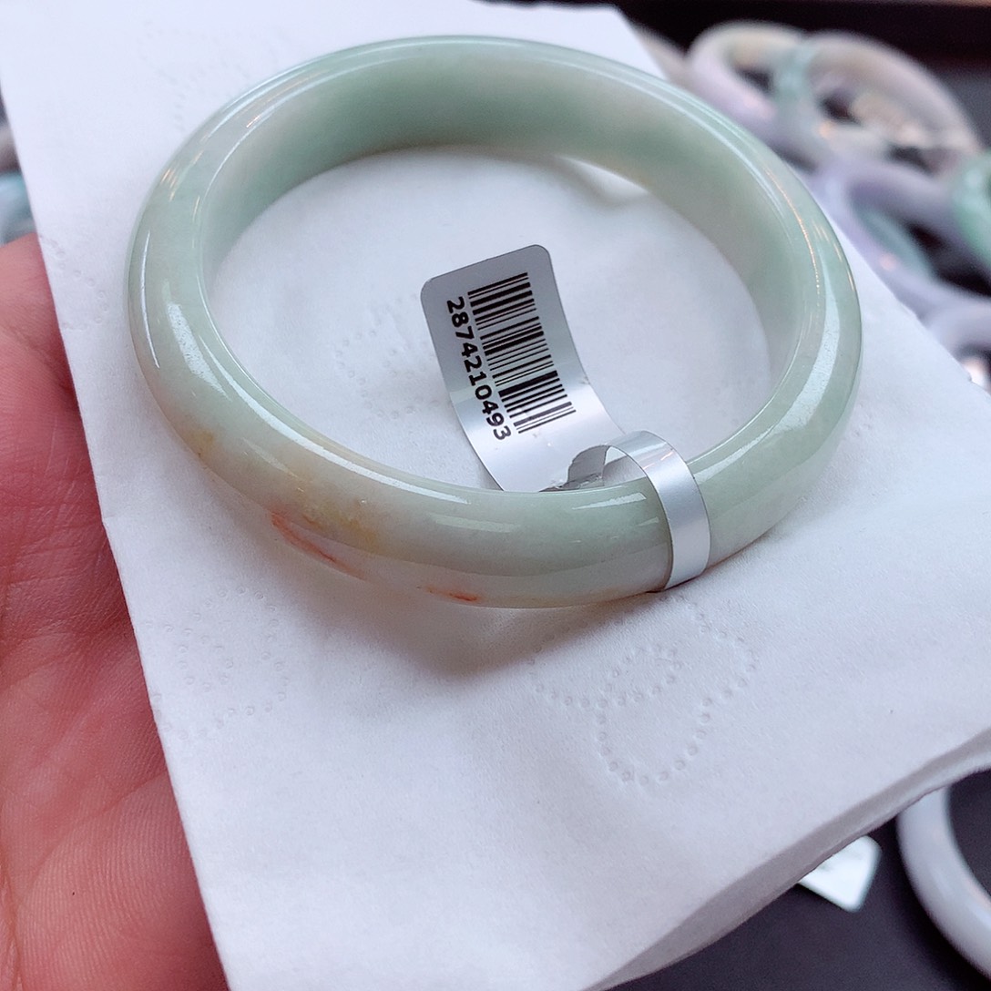 翡翠手镯未镶嵌圈口5960
