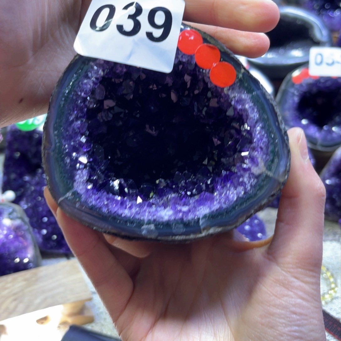 紫晶摆件未镶嵌紫水晶