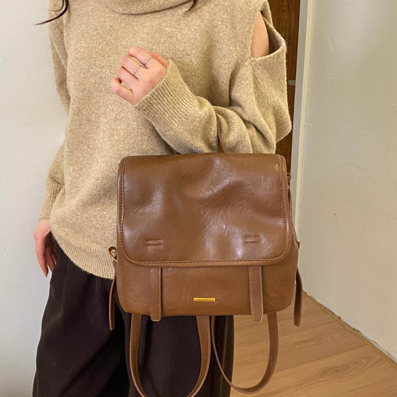 【简约风小众双肩包】百搭复古风潮耐磨双肩背时尚ins韩版质感学院