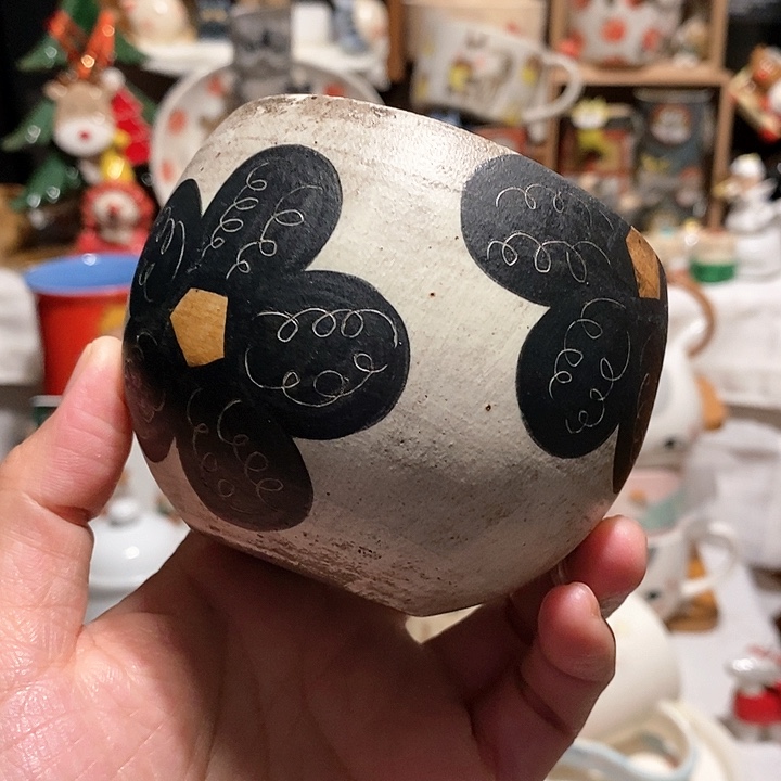 粉引作家器手捏手绘