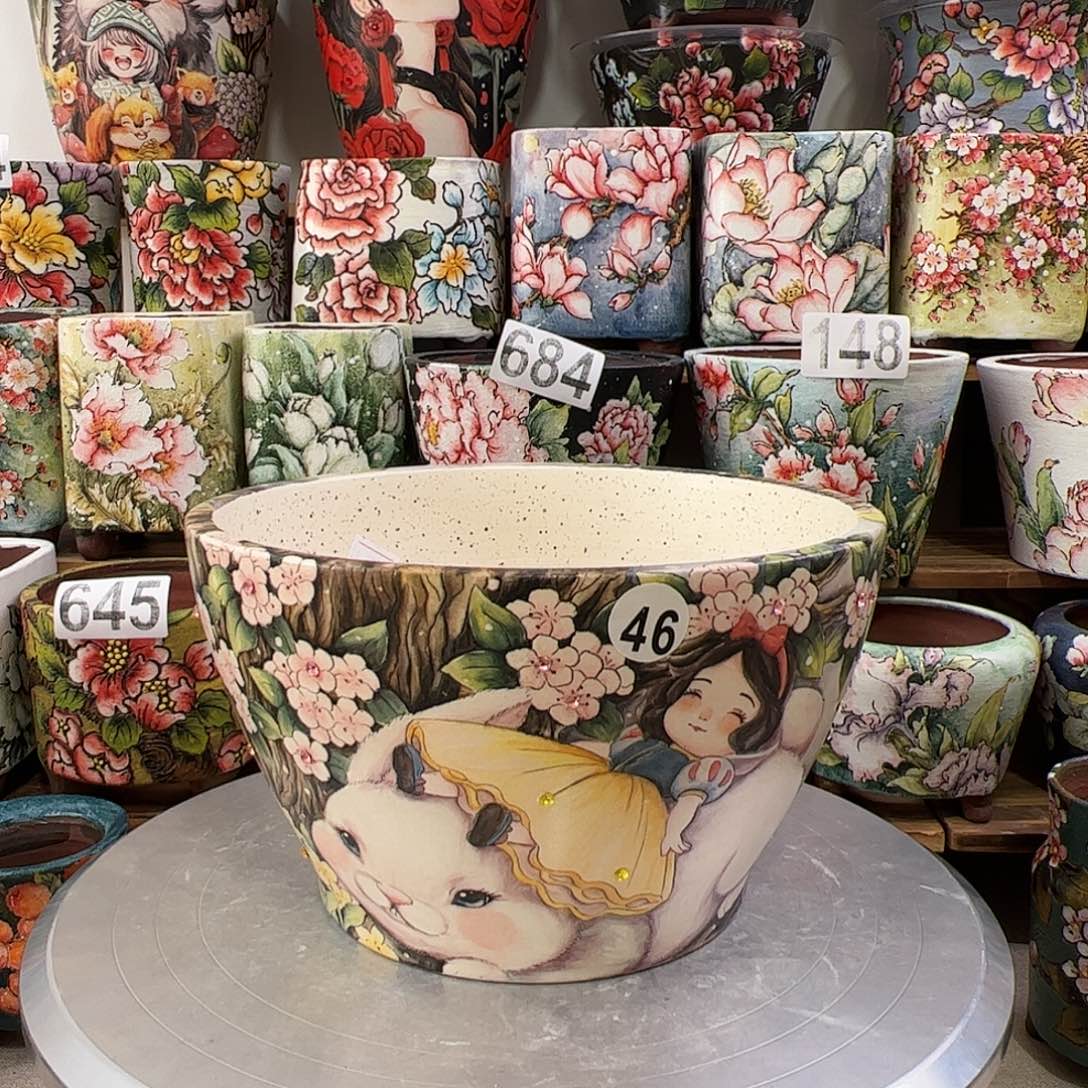 景德镇陶瓷花盆景德镇陶瓷花盆