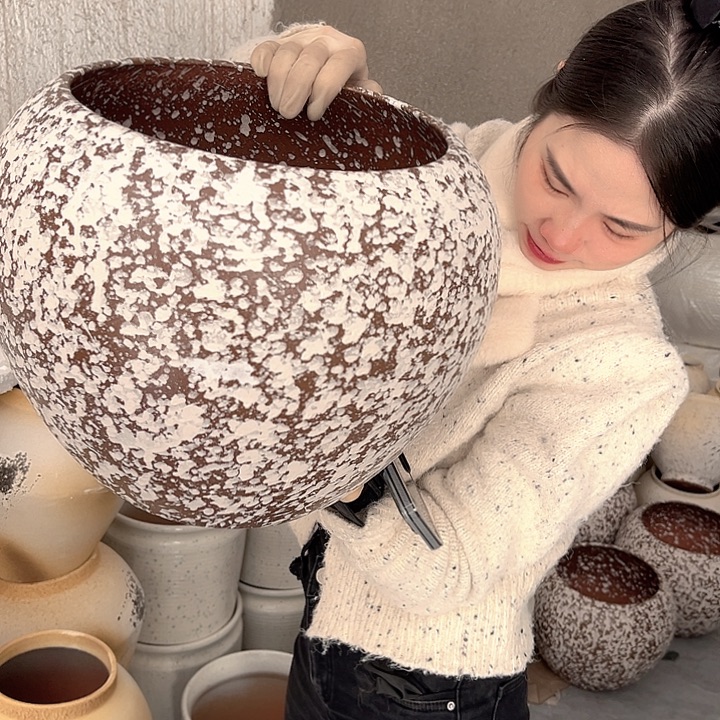 正品口24高27花盆……