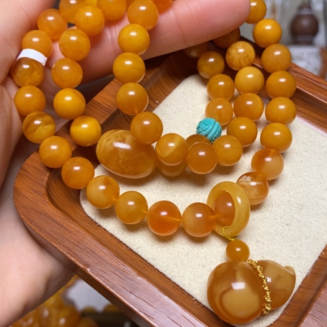 【闪购商品】蜜蜡颈饰未镶嵌项链