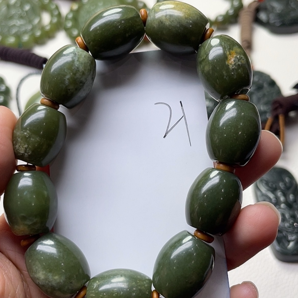 【闪购商品】和田玉手串未镶嵌喜****道