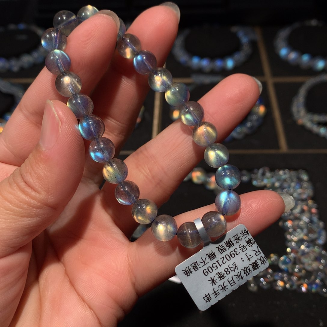 拉长石手链8未镶嵌