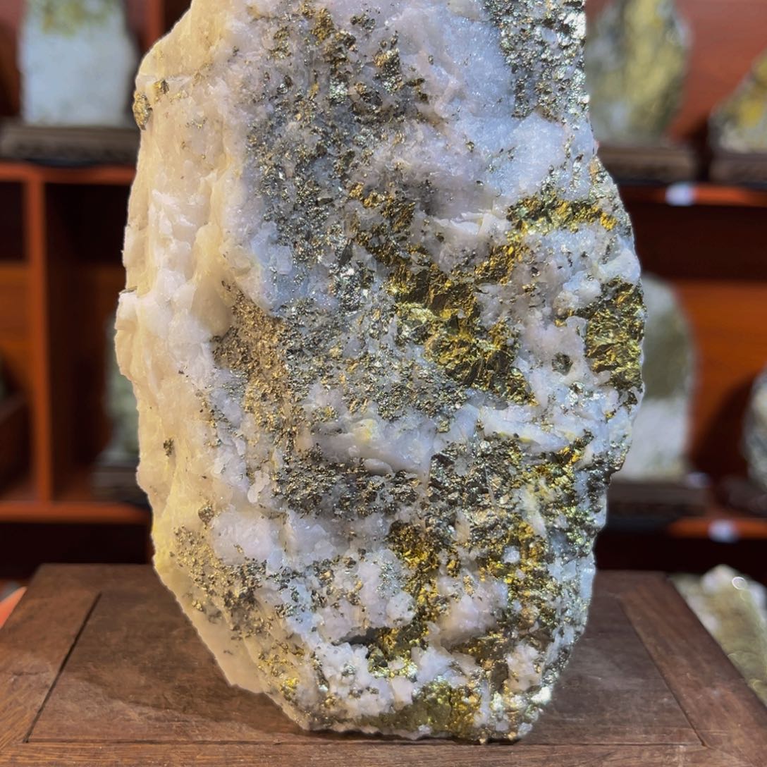 金属石英脉型金石摆件