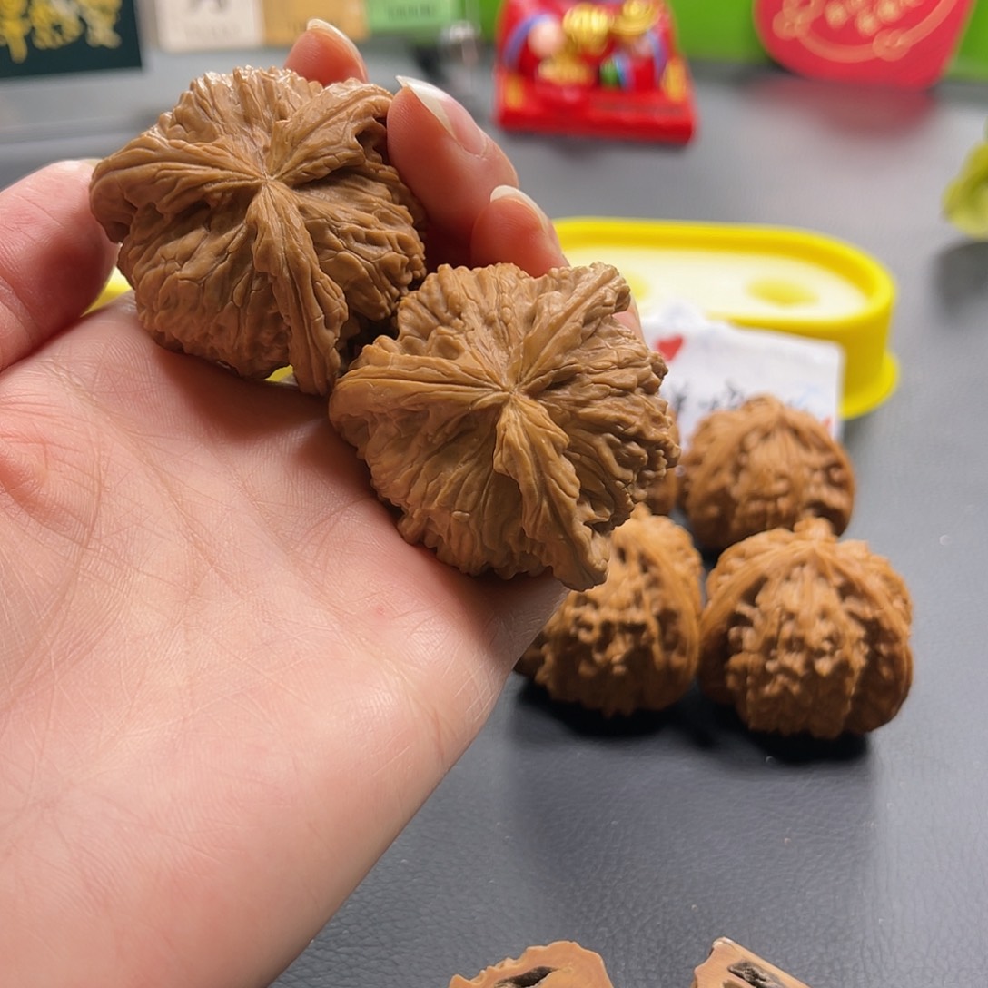 天****文玩核桃吊坠拼接白奔