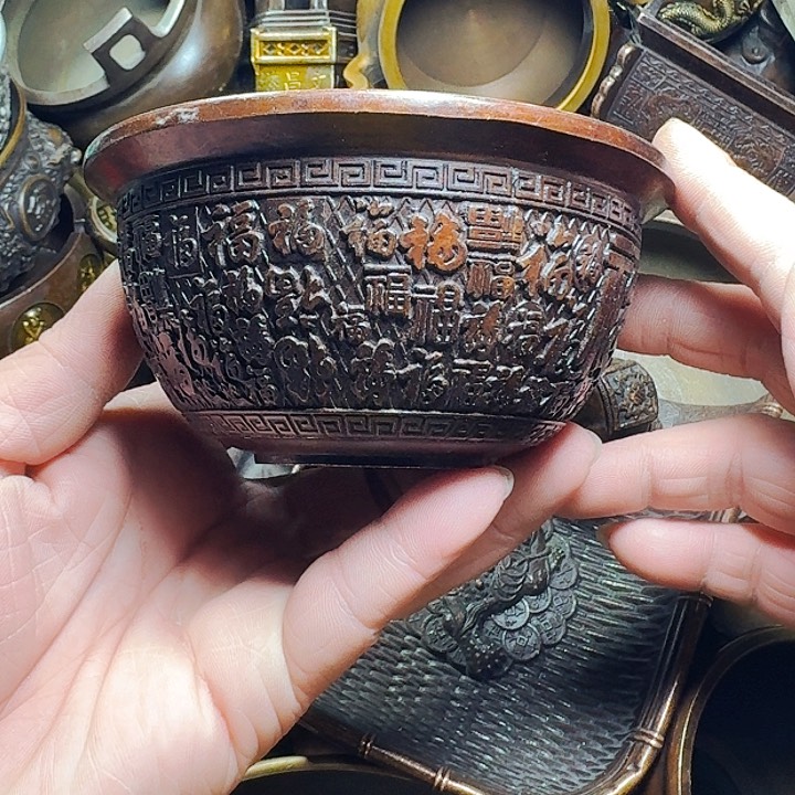 铜器摆件收收藏藏