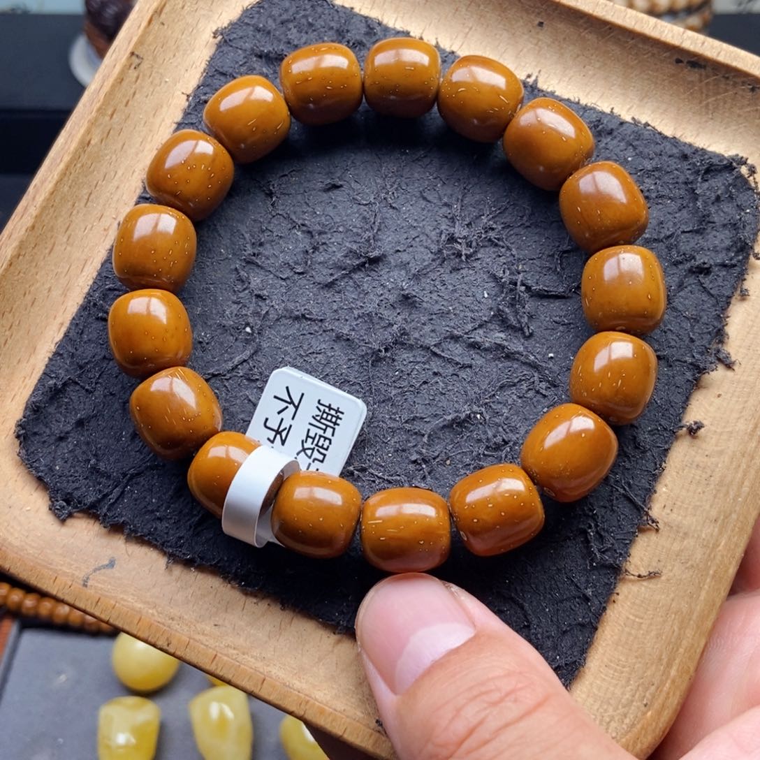 紫金鼠手串12.7mm精品黄金甲近实芯