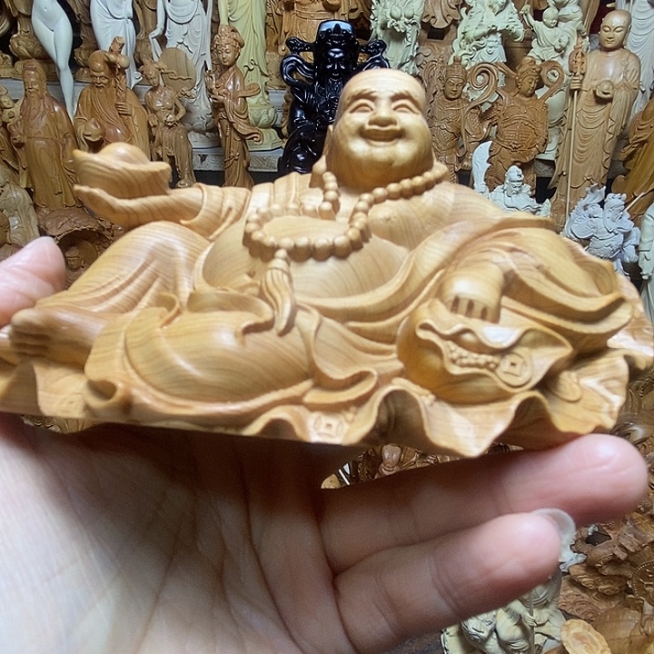 幺***哥柏木（崖柏）弥勒佛