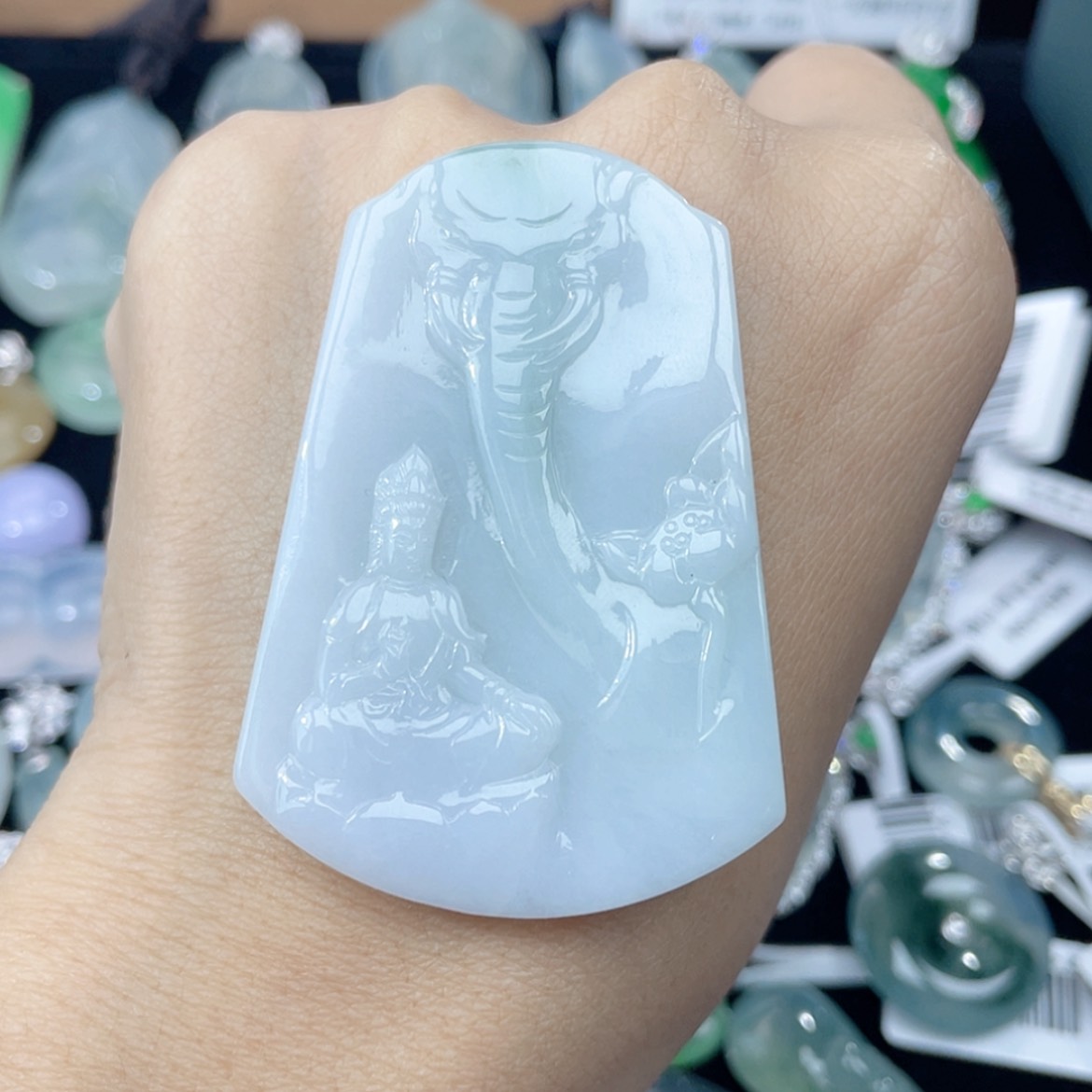 【闪购商品】翡翠颈饰未镶嵌20号 观音