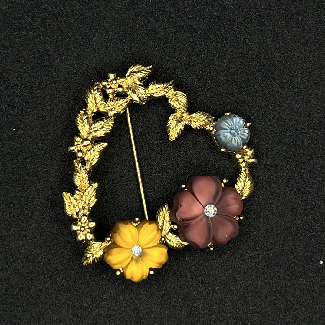 铁合金胸针 中古风vintage 铜合金胸针饰品