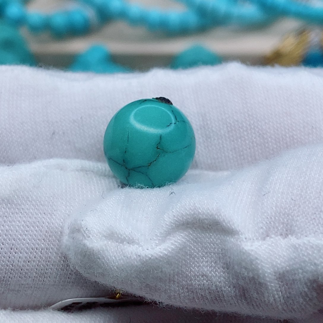 绿松石圆珠12+未镶嵌