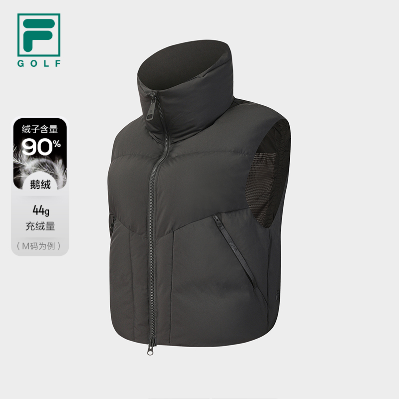 Fila/斐乐羽绒马甲【90%鹅绒】女士休闲户外运动羽绒服A11W545929F