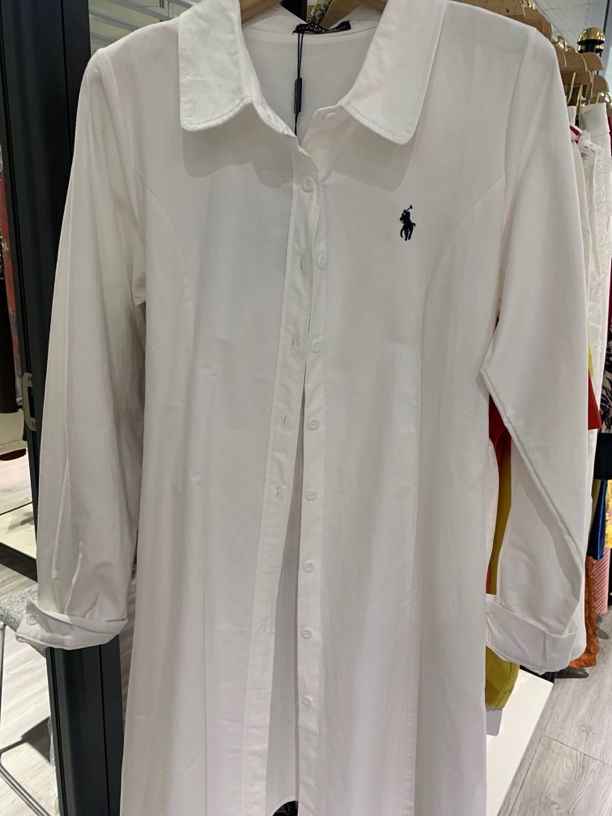 红姐严选衬衫领连衣裙